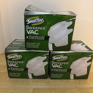 Swiffer Sweep Vac Replacement Filters 5 filters Total 2 Sealed, 1 Open Box